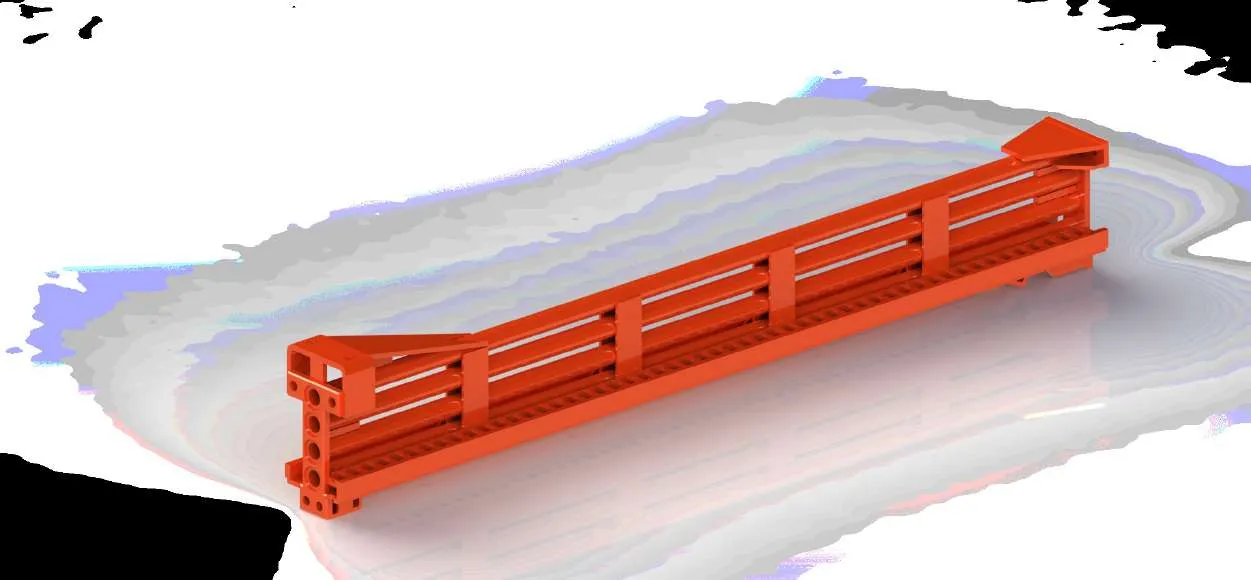 Guide rails for a raise climber