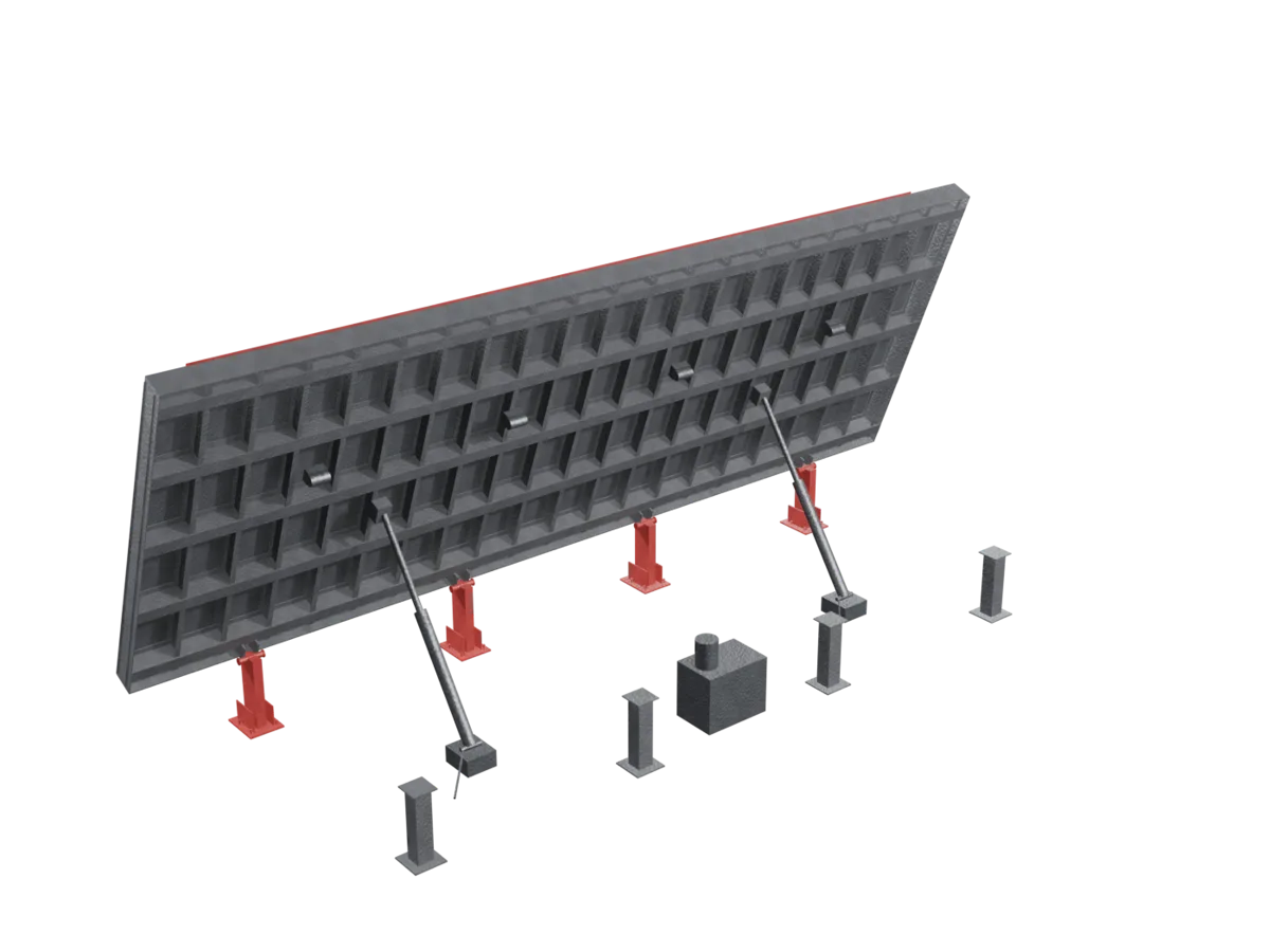 3D model of Retaining Wall Mould