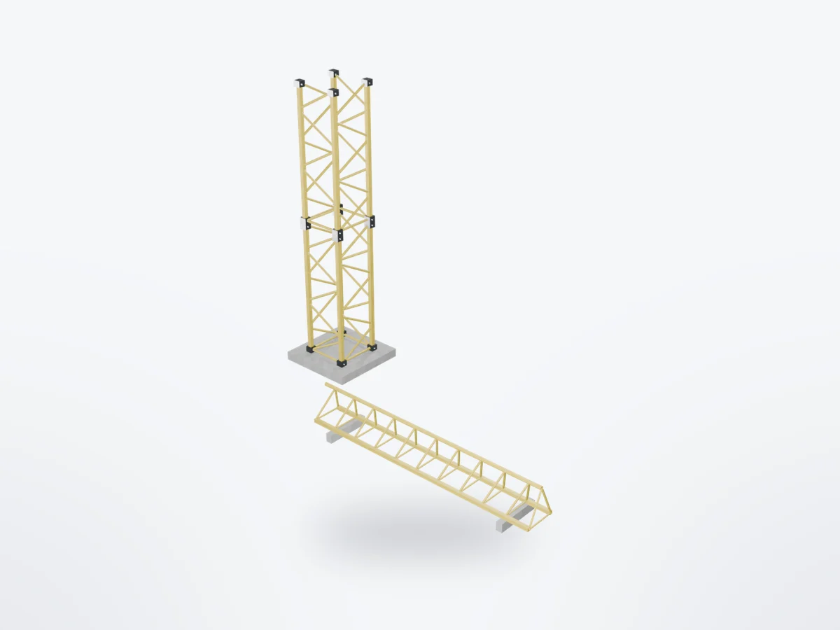 Tower Crane Mast & Jib Sections